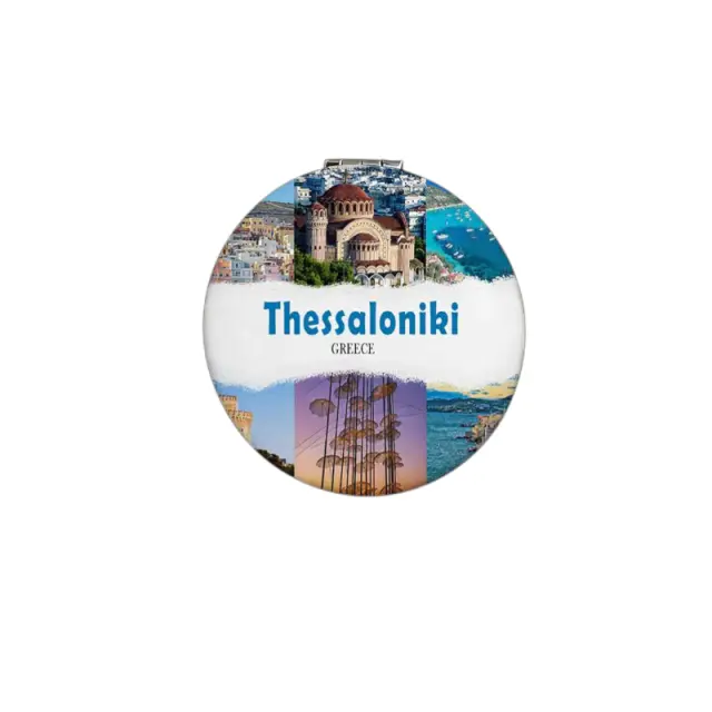 Καθρέπτης τσέπης Souvenir - Σετ 12pcs - Thessaloniki - 7*7*3cm - 871825