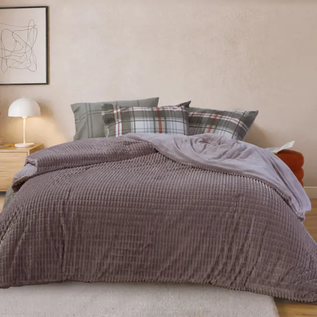 Κουβερτοπάπλωμα Μονό Elaisa 160x220 Nef Nef Homeware, ΥΦΑΣΜΑ:100% ΠΟΛ-ΕΣΩΤ:100% ΠΟΛ - D.GREY (041168) 2