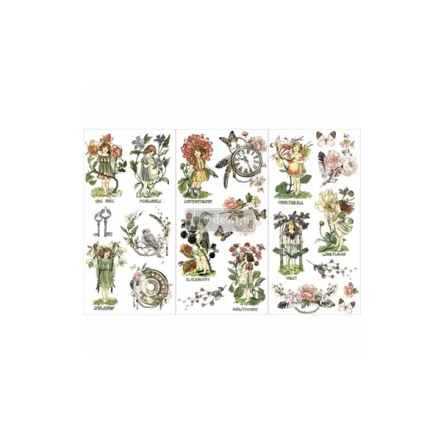 Χαρτί Decor Transfer Prima Re-Design, Flower Children, 15.2x30cm