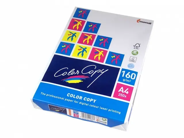 Paper copier office Mondi Color Copy 8687A16 (A4 160g-m2 250 pcs. sheets paper white satin)