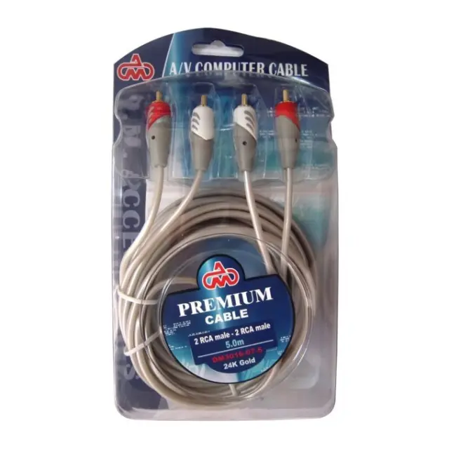 DM καλώδιο 3x RCA M/M 5m 2