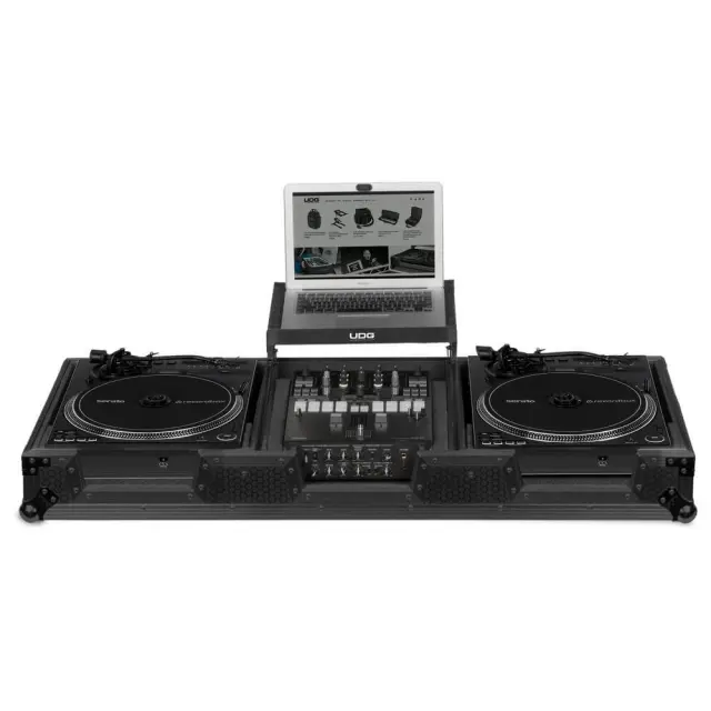 UDG U91098BL Ultimate Flight Case Set Pioneer PLX-CRSS12 & 1012 Mixer Blk Plus (L&W)