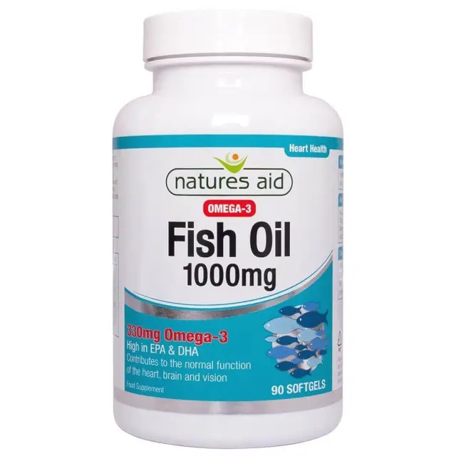 Natures Aid Fish Oil 1000mg (Omega-3) 90 Μαλακές Κάψουλες