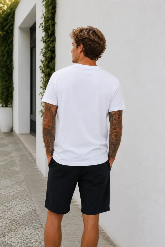 T-shirt Noshame® Λευκό με τύπωμα Error 404 - 3026061 - XXL 2