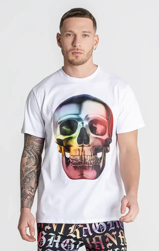 Gianni Kavanagh Ανδρικό ALIEN T-Shirt Βαμβακερό Regular-Fit – White - XL