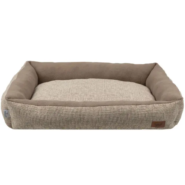 Κρεβατάκι Woofmoda Ορθογώνιο Πουφ - Μπεζ 52x82x20cm