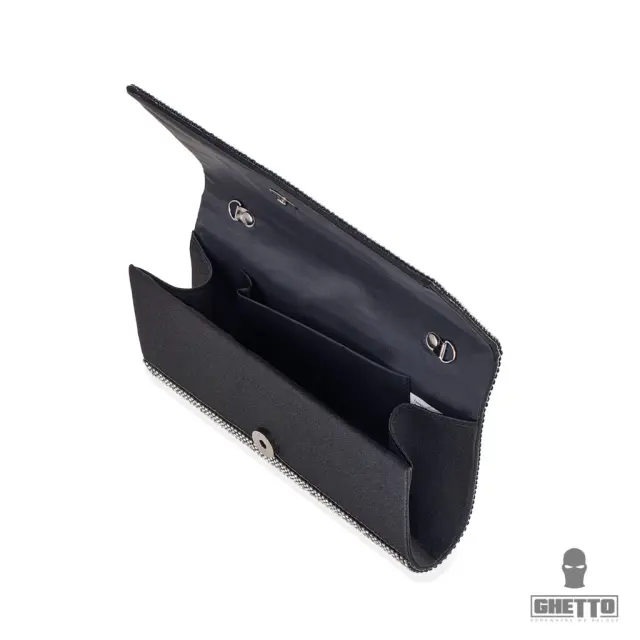 Ghetto Crystal Embellished Clutch | Statement Evening Chain Bag 3