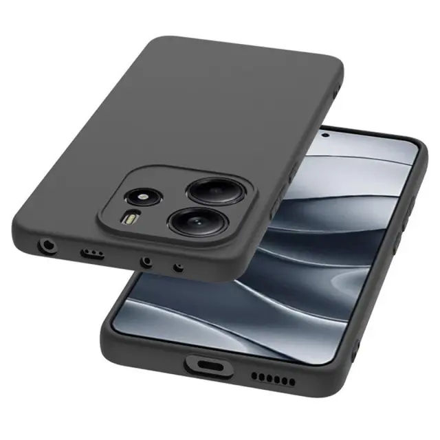 Matte TPU Θήκη για Xiaomi Redmi Note 14 4G- Black OEM 3