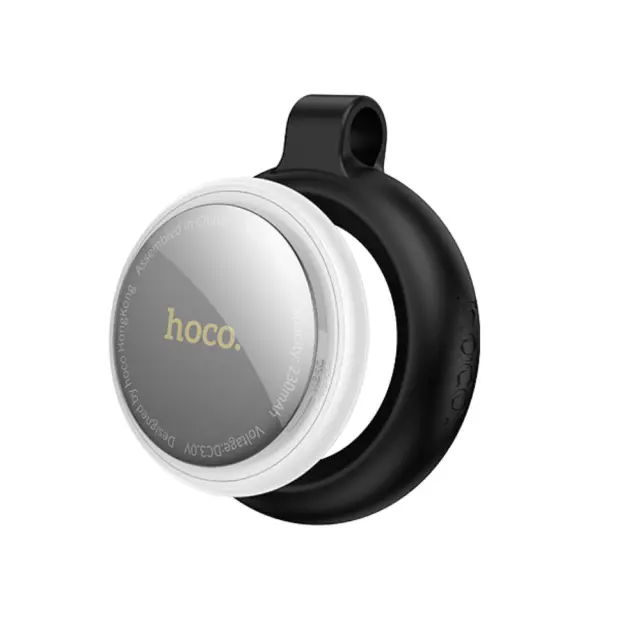 Hoco Tag E100 Anti-Lost Device Μόνο για iOS Συμβατό με Apple Find My Network με Προστατευτική Θήκη με Υποδοχή για Λουράκι Λευκό 3