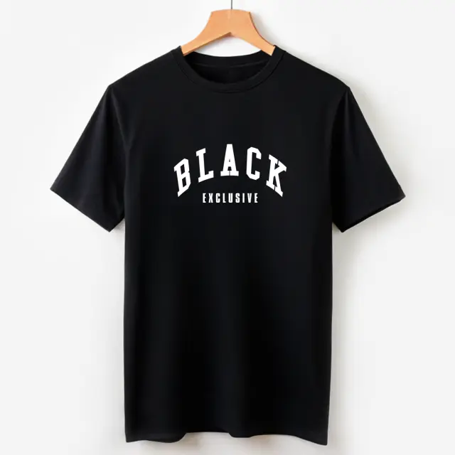 T-shirt Noshame® Μαύρο με τύπωμα Black Exclusive - 122482 - XXL 2