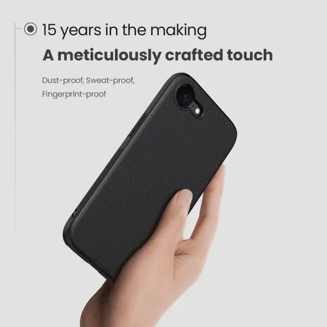 Nillkin Super Frosted PRO Back Cover for Apple iPhone 17e/16e Black 3