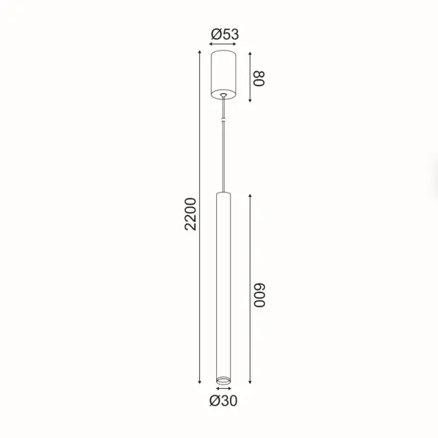 ΚΡΕΜΑΣΤΟ Φ/Σ LED 5W 3000K 400LM FINO ΛΕΥΚΟ ΜΕΤ/ΚΟ IP20 D3XD5,3XH220CM / RA31LEDP60WH 2