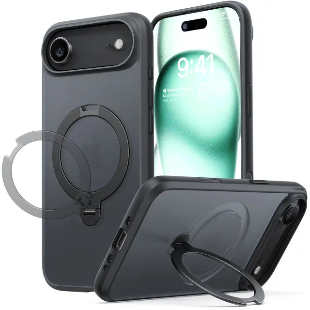 Torras Ostand Q3 Spin, black - iPhone 17 Air 2