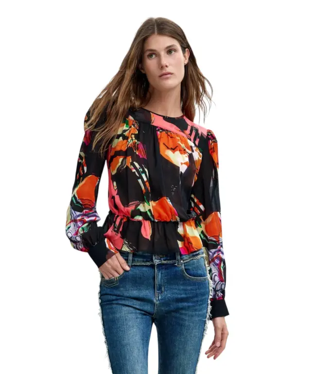 Desigual - Γυναικεία Μπλούζα Galaxia M. C. Lacroix 26WWBW02-9019 Πολύχρωμο