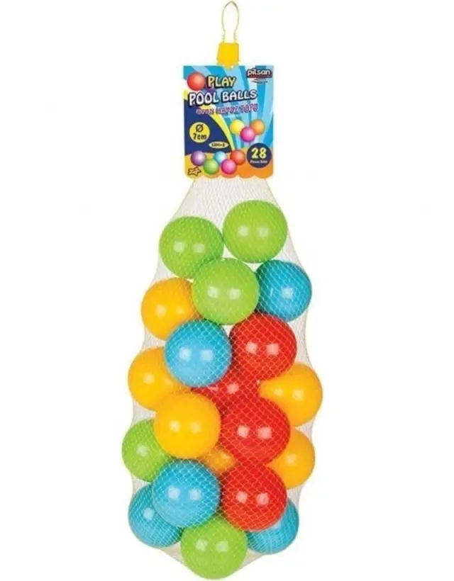 Pilsan Σετ Χρωματιστές Μπάλες Παιδότοπου 28τμχ Play Pool Balls 06423