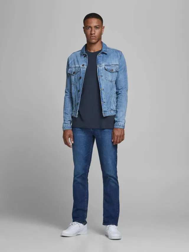 JJEORGANIC BASIC TEE SS O-NECK NOOS Navy Blazer 2