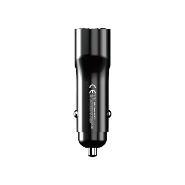 Moxom MX-VC17 Φορτιστής Αυτοκινήτου με Θύρες: 2xUSB 1xType-C και Βολτόμετρο Μαύρο Χρώμα 2