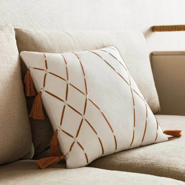 Μαξιλαροθήκη 43x43cm GOFIS HOME SABI PERFECT TAN 203/ 13