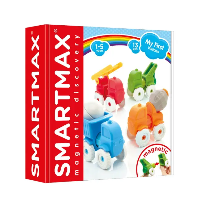 SmartMax κατασκευές με μαγνήτη 'Τα πρώτα μου οχήματα' 13τεμ.
