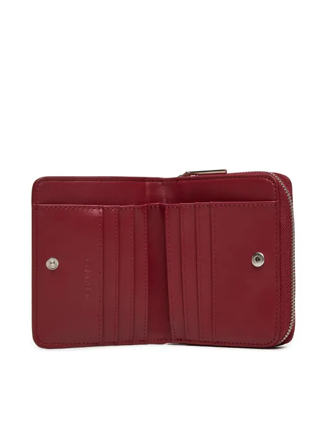 Calvin Klein Γυναικείο Πορτοφόλλι Medium Zip Around Wallet Κόκκινο 3