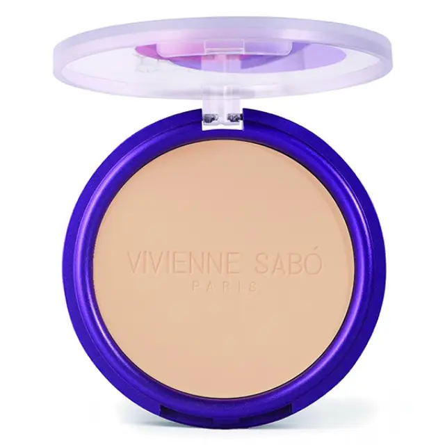 Vivienne Sabo Mattifying Pressed Powder Teinte Absolute Matte 6g | Απόχρωση 01 Pink Beige