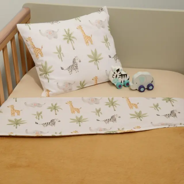 Minky ΝEW Κουβέρτα Λίκνου Διπλής Όψης 75x95 Des -424 Oliver Baby