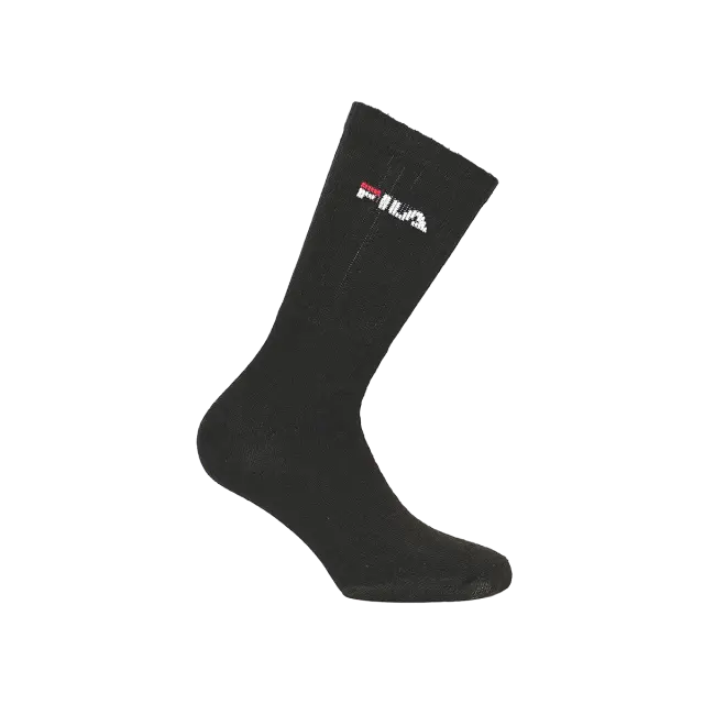 FILA Ανδρικές Κάλτσες Crew Tennis Full Terry - 3 Ζεύγη, Χρώμα Μαύρο - 39-42 2