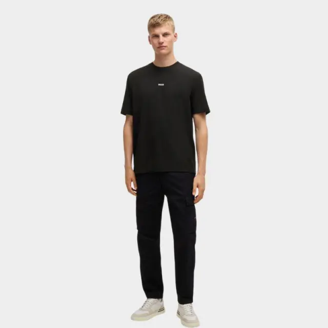 Hugo Boss - Ανδρικό T-shirt Tchup Relaxed Fit 50473278-001 Μαύρο - XL 3
