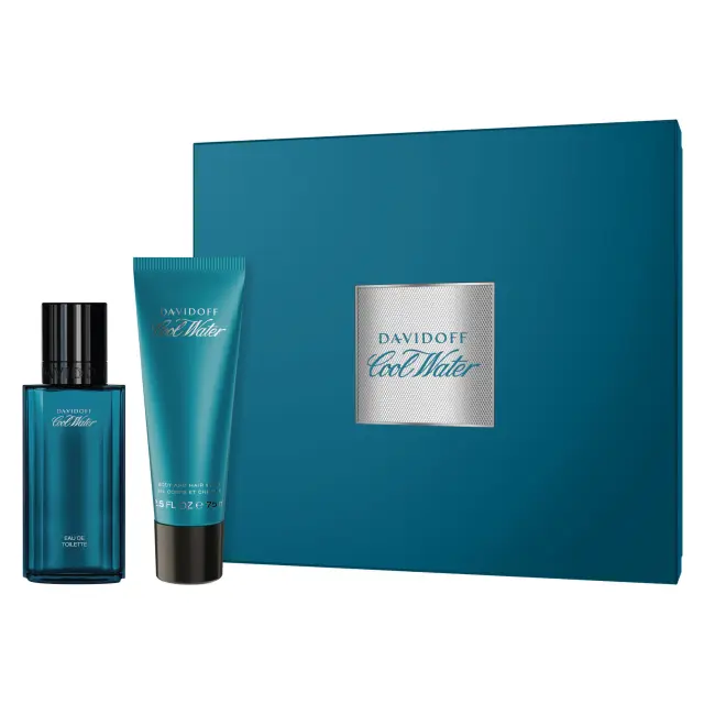 Davidoff Cool Water Ανδρικό Αρωματικό Σετ: Eau De Toilette 40ml & Shower Gel 75ml