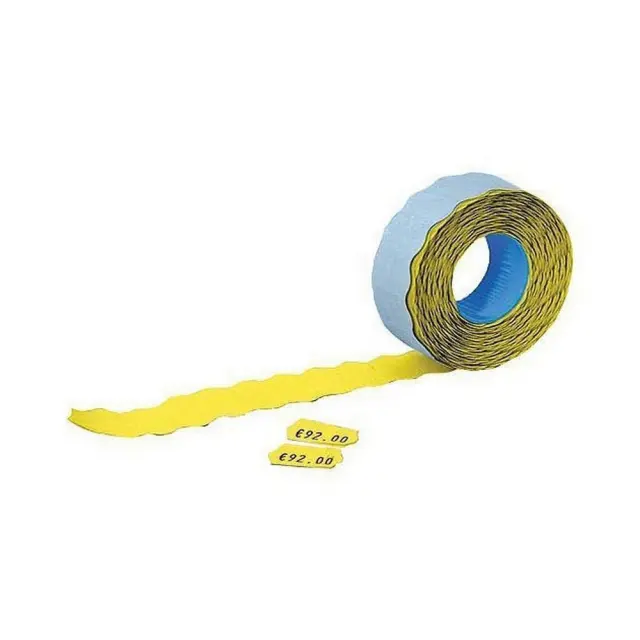 Ετικέτες Αυτοκόλλητες Ετικετογράφου 26x16mm Φωσφορούχες Κίτρινες 1000 ετικέτες/ρολό