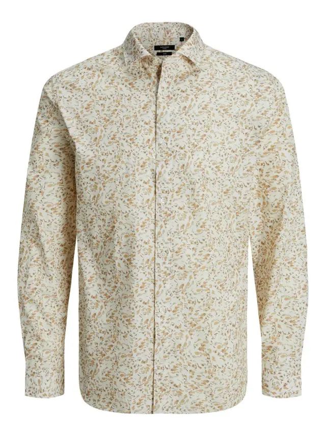 JPRBLAMONACO PRINT SHIRT L/S Iced Coffee