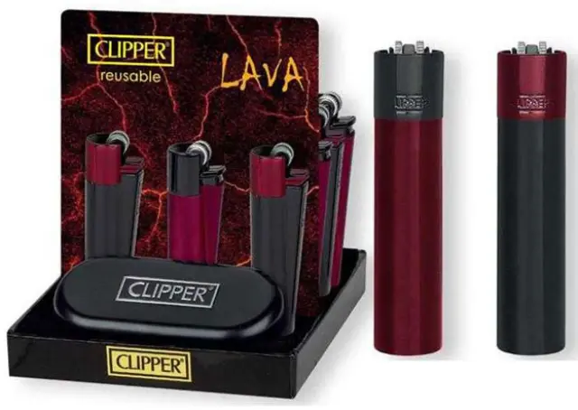 Clipper Αναπτήρας Μεταλλικός Μεγάλος - Lava 2