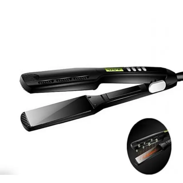 KEMEI KM-1024 - Ισιωτική μαλλιών με ψηφιακές ενδείξεις και κεραμικές πλάκες