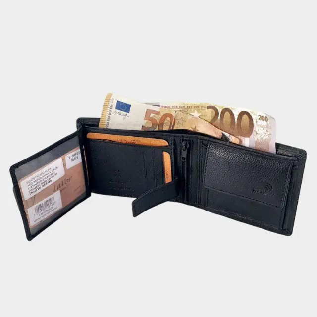 Δερμάτινο Πορτοφόλι Με RFID Lavor 1-3825 Μαύρο - ONESIZE 3