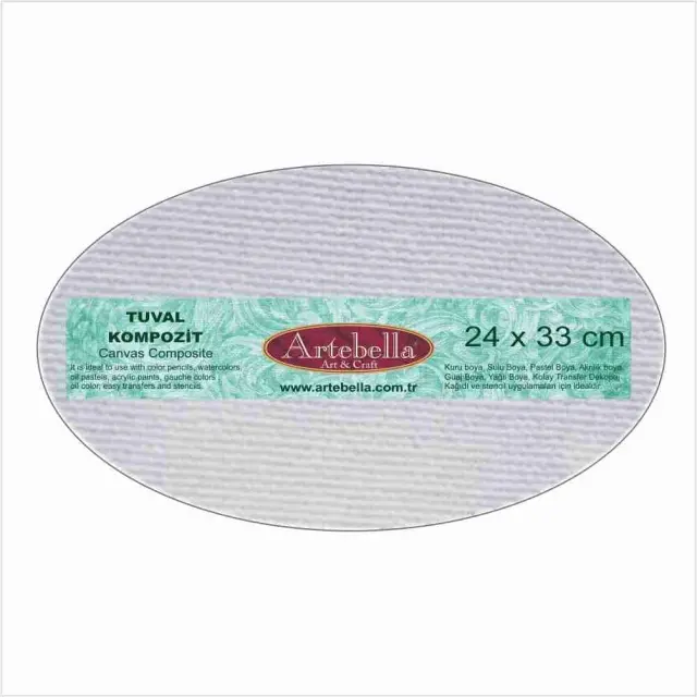 Artebella Καρτολίνο Ζωγραφικής Οβάλ 280g/m² - 24x33cm - 1τεμ