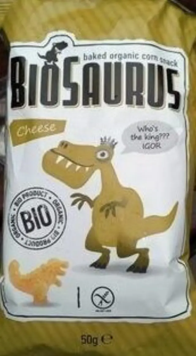 Βιολογικά Σνακ Καλαμποκιού με Τυρί Biosaurus (12μ+) • McLloyd's • 50γρ