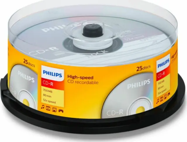 CD-R Κενά Philips 52x 25 Τεμάχια