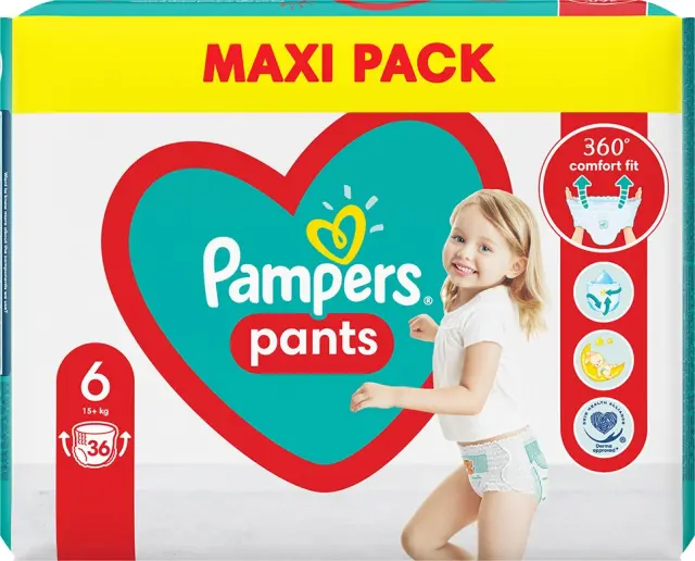 Pampers Pants Βρεφικές Πάνες Βρακάκι No6 (14-19kg) 36τμχ