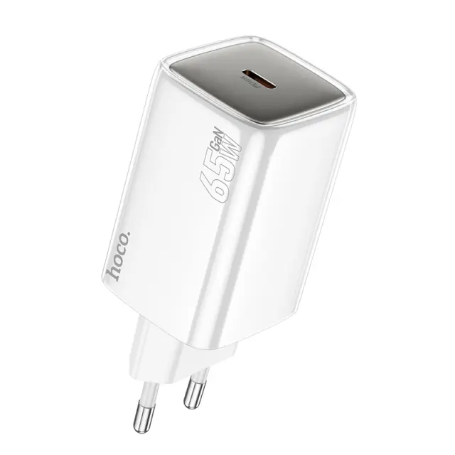 Hoco Φορτιστής με Θύρα USB-C Χωρίς Καλώδιο 65W Λευκός N48 2