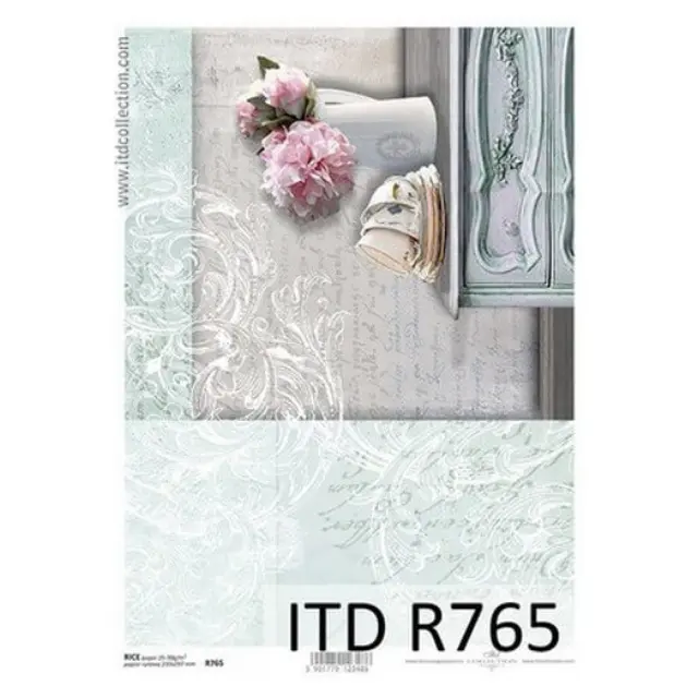 Ριζόχαρτο ITD, 21x29cm, Βάζο και φλιτζάνια, R765