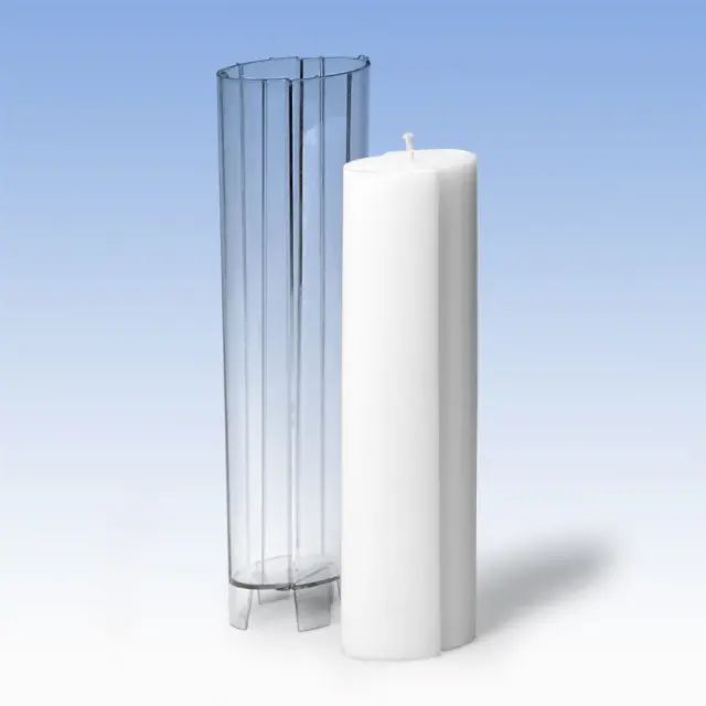 Καλούπι Κεριού - Οβάλ Κλιμακωτό 60x40x220mm (52661)