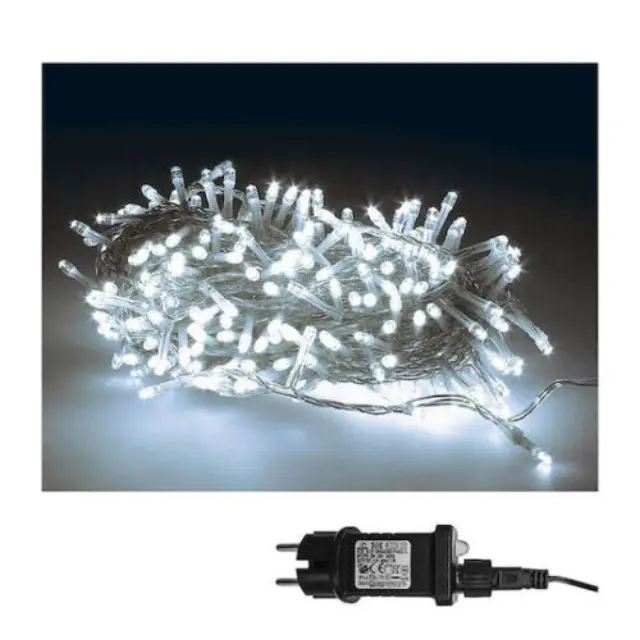 240 Λαμπάκια LED 15μ. Ψυχρό Λευκό σε Σειρά 1τμχ 1132592 93-2572