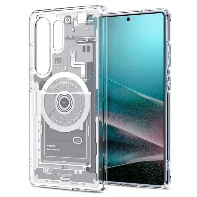 Spigen Ultra Hybrid MagSafe, zero one white - Samsung Galaxy S25 Ultra 3