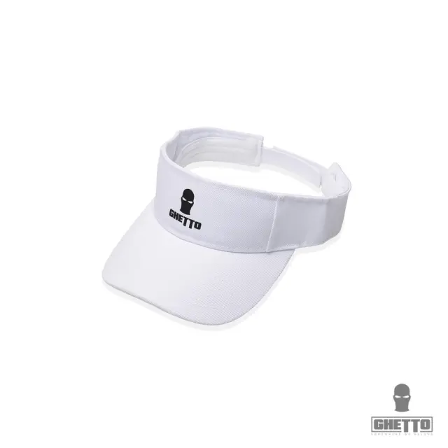 Ghetto Mask Sunvisor Plain Sport Hat Tennis White