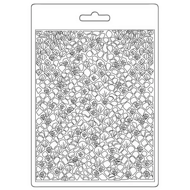Καλούπι εύκαμπτο A5, 15x21cm, Stamperia, Songs of the Sea, Scales