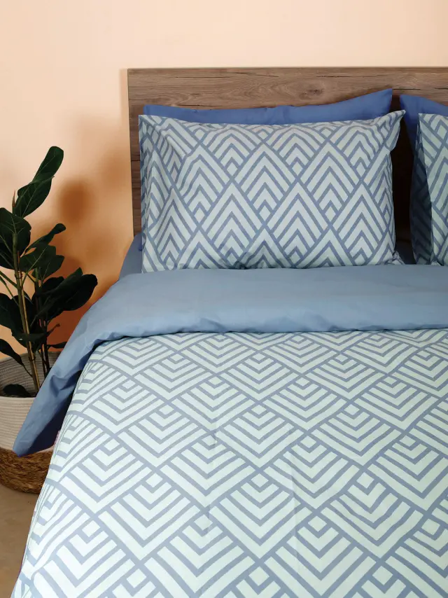 Μαξιλαροθήκες Cotton Feelings 2036 Blue 50x70 Sunshine