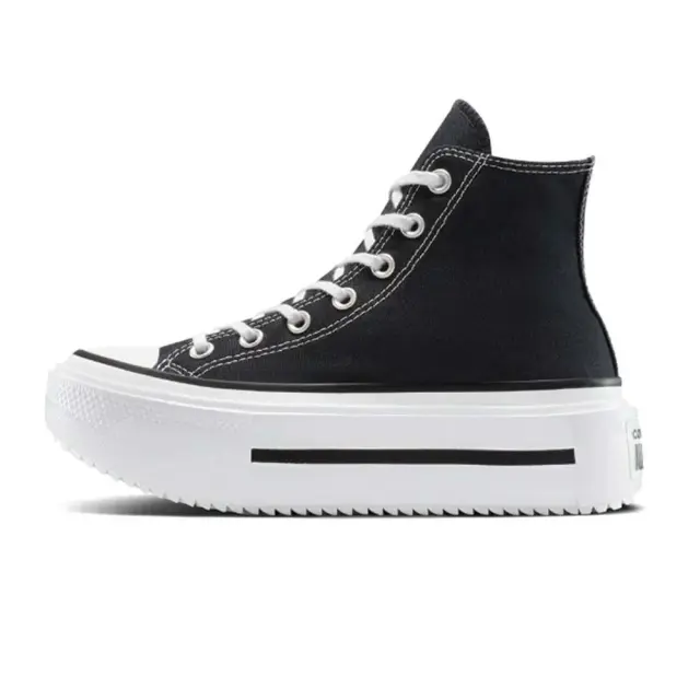 Converse Women's Chuck Taylor All Star HI Lift Double Stack Μαύρο - Άσπρο A12975C (Converse) 2