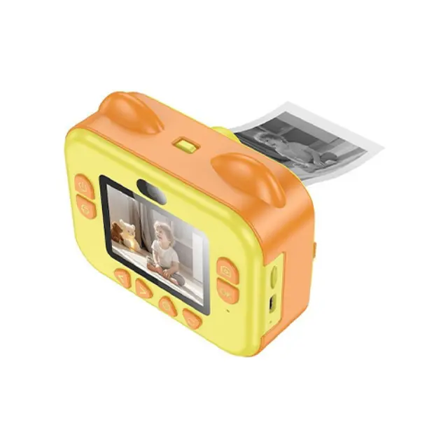 Hoco DV204 Compact Φωτογραφική Μηχανή 48MP Κίτρινη 2