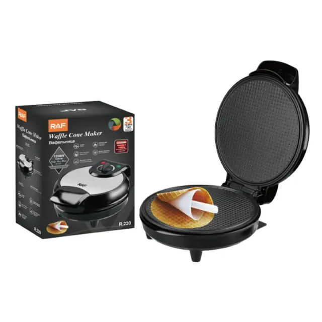 RAF Συσκευή για χωνάκι παγωτού 1200W R.220 - Waffle Cone Maker 97025