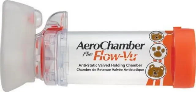 AeroChamber Plus Flow-Vu Αντιστατικός Αεροθάλαμος Small Mask (0-18 μηνών)